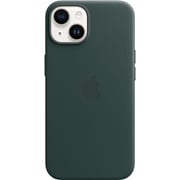 Apple iPhone 14 Leather Case Forest Green with MagSafe