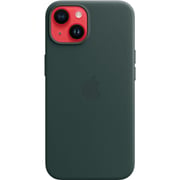 Apple iPhone 14 Leather Case Forest Green with MagSafe