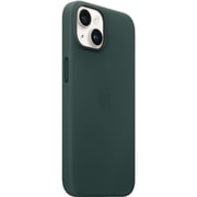 Apple iPhone 14 Leather Case Forest Green with MagSafe