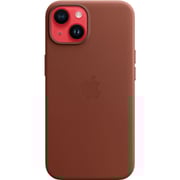 Apple iPhone 14 Leather Case Umber with MagSafe