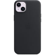 Apple iPhone 14 Plus Leather Case Midnight with MagSafe