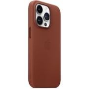 Apple iPhone 14 Pro Leather Case Umber with MagSafe