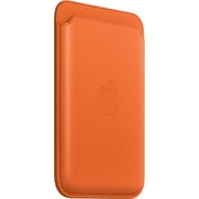 Apple iPhone Leather Wallet Orange with MagSafe