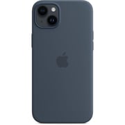 Apple iPhone 14 Plus Silicone Case Storm Blue with MagSafe