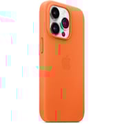Apple iPhone 14 Pro Leather Case Orange with MagSafe