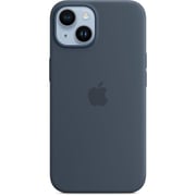 Apple iPhone 14 Silicone Case Storm Blue with MagSafe