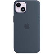 Apple iPhone 14 Silicone Case Storm Blue with MagSafe