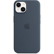 Apple iPhone 14 Silicone Case Storm Blue with MagSafe