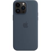 Apple iPhone 14 Pro Max Silicone Case Storm Blue with MagSafe