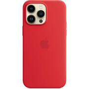 أبل غطاء سيليكون (منتج) أحمر مع ماج سيف أيفون 14 برو ماكس