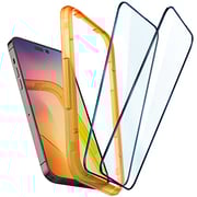 Spigen GLAStR Align Master designed for iPhone 14 PRO Screen Protector (2022) Premium Tempered Glass - Full Cover [2 PACK]