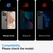 Spigen GLAStR Align Master designed for iPhone 14 PRO Screen Protector (2022) Premium Tempered Glass - Full Cover [2 PACK]
