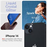 Spigen Liquid Crystal Glitter designed for iPhone 14 case cover - Rose Quartz