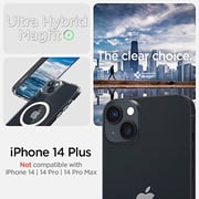 Spigen Ultra Hybrid Mag designed for iPhone 14 Plus case cover compatible with MagSafe - White