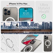 Spigen Ultra Hybrid Mag designed for iPhone 14 Pro Max case cover compatible with MagSafe - White