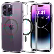 Spigen Ultra Hybrid Mag designed for iPhone 14 Pro Max case cover compatible with MagSafe - Graphite