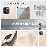 Spigen Thin Fit designed for iPhone 14 Pro Max case cover - Sand Beige