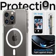 Spigen Ultra Hybrid Mag designed for iPhone 14 Pro case cover compatible with MagSafe - White