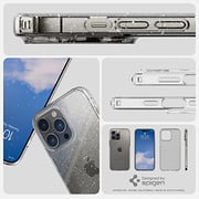 Spigen Liquid Crystal Glitter designed for iPhone 14 Pro case cover - Crystal Quartz