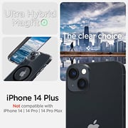 Spigen Ultra Hybrid Mag designed for iPhone 14 Plus case cover compatible with MagSafe - Black