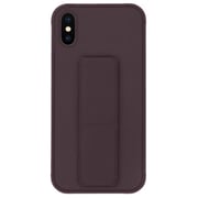 Zolo Finger Grip Holder and standing cover with Car Magnetic Multi-function Shockproof Protective Case Cover For iPhone Xs Max Brown