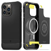 Spigen Rugged Armor (MagFit) compatible with MagSafe designed for iPhone 14 Pro case cover (2022) - Matte Black