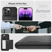 Spigen Slim Armor CS designed for iPhone 14 Pro Max case cover (2022) - Black