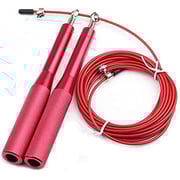 ULTIMAX Jump Rope Adjustable for Fitness Workout Exercise Jump ropes CrossFit Heavy Steel wire speed jump rope for Boxing MMA training equipment Gym Exerciser skipping rope-Red