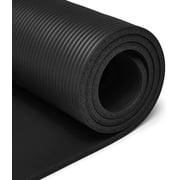 ULTIMAX Yoga Mat, Fitness & Exercise Mat Classic 10mm Thick Yoga and Exercise Mat NBR Non-Slip and Durable for Workout Eco Friendly/Home Gym Fitness Mat for Training Yoga Pilates- Black