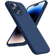 Protect Magsafe Silicon Case Blue With Screen Protector iPhone 14 Pro