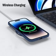Protect Magsafe Silicon Case Blue With Screen Protector iPhone 14 Pro