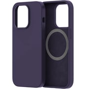 Protect Silicon Magsafe Case Purple With Screen Protector iPhone 14 Pro