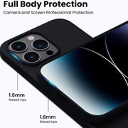 Protect Magsafe Silicon Case Black With Screen Protector iPhone 14 Pro