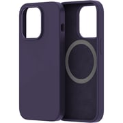 Protect Silicon Magsafe Case Purple With Screen Protector iphone 14 Pro Max