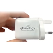 Glassology Dual Port Wall Charger White