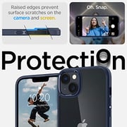 Spigen Ultra Hybrid designed for iPhone 14 Plus case cover - Navy Blue