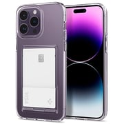 Spigen Crystal Slot designed for iPhone 14 Pro case cover (2022) - Crystal Clear