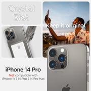 Spigen Crystal Slot designed for iPhone 14 Pro case cover (2022) - Crystal Clear