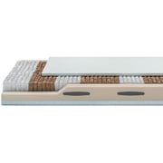 Galaxy Design Sensation Bonnell Spring Euro top Mattress White Color Queen Size L x W x H 200 x 150 x 25 cm Model - GDF-200150 - 5 year Full Warranty.