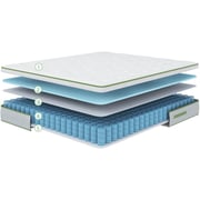 Galaxy Design Sensation Bonnell Spring Euro top Mattress White Color Queen Size L x W x H 200 x 150 x 25 cm Model - GDF-200150 - 5 year Full Warranty.