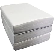Galaxy Design Folding Medical Mattress Color White Single Size L x W x H 190 x 180 x 7 cm Model - GDF-190180 - 2 Year Full Warranty.