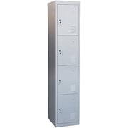 Galaxy Design 4 Door Metal Locker Cabinet With Plastic Handle Grey Color Size L x W x H 40 x 45 x 185 cm Model - GDF-4T.