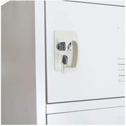 Galaxy Design 6 Door Metal Locker Cabinet With Plastic Handle Grey Color Size L x W x H 45 x 45 x 185 cm Model - GDF-6T.