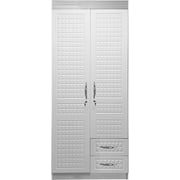 Galaxy Design 2 Door Wooden Cupboard White Color Size L x W x H 90 x 50 x 210 cm Model - GDF-8813.