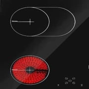 Milton 4 Burners Built-in Hob Ceramic Electric Vitro Glass, 4 High-Light Cook Zone, Front Touch Control Panel, Size 60 x 60 cm Black Color Model - MHV606B - 1 Year Warranty.