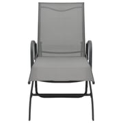 vidaXL Sun Loungers 2 pcs with Table Textilene and Steel