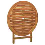 vidaXL 5 Piece Folding Outdoor Dining Set Solid Acacia Wood