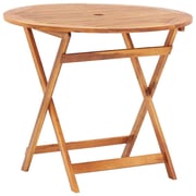 vidaXL Folding Garden Table 90x75 cm Solid Acacia Wood
