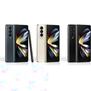سامسونج جالاكسي Z فولد 4 5G SM-F936B 12 جيجابايت رام، 256 جيجابايت روم، (شريحتين وفتحة Esim) هاتف ذكي أسود فانتوم - إصدار دولي