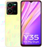 Vivo Y35 128GB Smartphone Dawn Gold 4G Dual Sim Smartphone